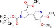 1-(Tert-butyl) 3-methyl (3S,4R)-4-(5,6-dimethoxypyridin-3-yl)pyrrolidine-1,3-dicarboxylate