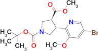 1-(Tert-butyl) 3-methyl (3S,4S)-4-(5-bromo-3-methoxypyridin-2-yl)pyrrolidine-1,3-dicarboxylate