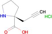 (S)-2-(prop-2-yn-1-yl)pyrrolidine-2-carboxylic acid hydrochloride