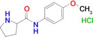 N-(4-methoxyphenyl)pyrrolidine-2-carboxamide hydrochloride