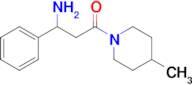 3-Amino-1-(4-methylpiperidin-1-yl)-3-phenylpropan-1-one