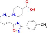 1-(3-(3-(P-tolyl)-1,2,4-oxadiazol-5-yl)pyridin-2-yl)piperidine-4-carboxylic acid