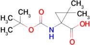 1-((Tert-butoxycarbonyl)amino)-2,2-dimethylcyclopropane-1-carboxylic acid