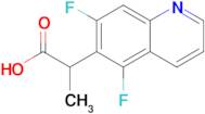 2-(5,7-Difluoroquinolin-6-yl)propanoic acid