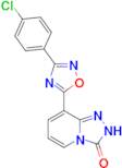 8-[3-(4-chlorophenyl)-1,2,4-oxadiazol-5-yl]-2H,3H-[1,2,4]triazolo[4,3-a]pyridin-3-one