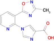 1-(3-(3-Methyl-1,2,4-oxadiazol-5-yl)pyridin-2-yl)-1H-imidazole-4-carboxylic acid
