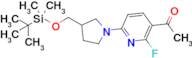 1-(6-(3-(((Tert-butyldimethylsilyl)oxy)methyl)pyrrolidin-1-yl)-2-fluoropyridin-3-yl)ethan-1-one