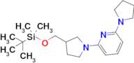 2-(3-(((Tert-butyldimethylsilyl)oxy)methyl)pyrrolidin-1-yl)-6-(pyrrolidin-1-yl)pyridine