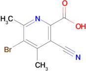 5-Bromo-3-cyano-4,6-dimethylpicolinic acid