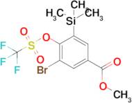 Methyl 3-bromo-4-(((trifluoromethyl)sulfonyl)oxy)-5-(trimethylsilyl)benzoate