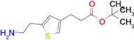 Tert-butyl 3-(5-(2-aminoethyl)thiophen-3-yl)propanoate