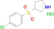 3-((4-Chlorophenyl)sulfonyl)pyrrolidine hydrochloride