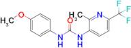 1-(4-Methoxyphenyl)-3-(2-methyl-6-(trifluoromethyl)pyridin-3-yl)urea