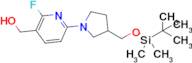 (6-(3-(((Tert-butyldimethylsilyl)oxy)methyl)pyrrolidin-1-yl)-2-fluoropyridin-3-yl)methanol