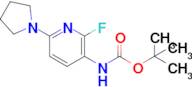 Tert-butyl (2-fluoro-6-(pyrrolidin-1-yl)pyridin-3-yl)carbamate