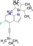 5-Fluoro-1-(triisopropylsilyl)-4-((trimethylsilyl)ethynyl)-1H-pyrrolo[2,3-b]pyridine