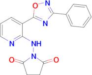 1-((3-(3-Phenyl-1,2,4-oxadiazol-5-yl)pyridin-2-yl)amino)pyrrolidine-2,5-dione