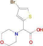 2-(4-Bromothiophen-2-yl)-2-morpholinoacetic acid