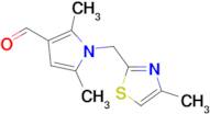 2,5-Dimethyl-1-((4-methylthiazol-2-yl)methyl)-1H-pyrrole-3-carbaldehyde