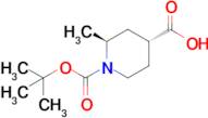 (2S,4R)-1-(tert-butoxycarbonyl)-2-methylpiperidine-4-carboxylic acid