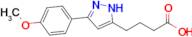 4-(3-(4-Methoxyphenyl)-1H-pyrazol-5-yl)butanoic acid