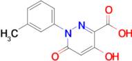 4-Hydroxy-6-oxo-1-(m-tolyl)-1,6-dihydropyridazine-3-carboxylic acid