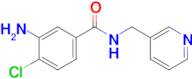 3-Amino-4-chloro-N-(pyridin-3-ylmethyl)benzamide