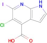 5-chloro-6-iodo-1H-pyrrolo[2,3-b]pyridine-4-carboxylic acid