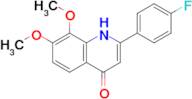 2-(4-fluorophenyl)-7,8-dimethoxy-1,4-dihydroquinolin-4-one