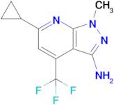 6-Cyclopropyl-1-methyl-4-(trifluoromethyl)-1H-pyrazolo[3,4-b]pyridin-3-amine