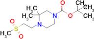 Tert-butyl 3,3-dimethyl-4-(2-(methylsulfonyl)ethyl)piperazine-1-carboxylate