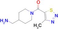 (4-(Aminomethyl)piperidin-1-yl)(4-methyl-1,2,3-thiadiazol-5-yl)methanone