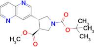 1-(Tert-butyl) 3-methyl (3S,4R)-4-(1,5-naphthyridin-3-yl)pyrrolidine-1,3-dicarboxylate