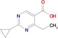 2-Cyclopropyl-4-ethylpyrimidine-5-carboxylic acid