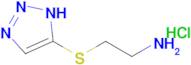 2-((1H-1,2,3-triazol-5-yl)thio)ethan-1-amine hydrochloride