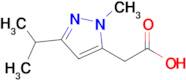 2-(3-Isopropyl-1-methyl-1H-pyrazol-5-yl)acetic acid