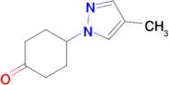 4-(4-Methyl-1H-pyrazol-1-yl)cyclohexan-1-one