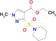 Ethyl 1-methyl-3-(piperidin-1-ylsulfonyl)-1H-pyrazole-4-carboxylate