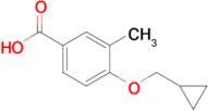 4-(Cyclopropylmethoxy)-3-methylbenzoic acid