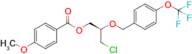 (R)-3-chloro-2-((4-(trifluoromethoxy)benzyl)oxy)propyl 4-methoxybenzoate