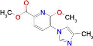 Methyl 6-methoxy-5-(4-methyl-1H-imidazol-1-yl)picolinate