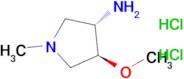 (3S,4S)-4-methoxy-1-methylpyrrolidin-3-amine dihydrochloride