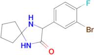 3-(3-Bromo-4-fluorophenyl)-1,4-diazaspiro[4.4]Nonan-2-one