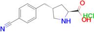 (2S,4R)-4-(4-cyanobenzyl)pyrrolidine-2-carboxylic acid hydrochloride