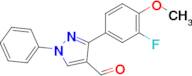 3-(3-Fluoro-4-methoxyphenyl)-1-phenyl-1H-pyrazole-4-carbaldehyde