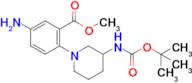 Methyl 5-amino-2-(3-((tert-butoxycarbonyl)amino)piperidin-1-yl)benzoate