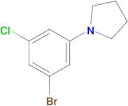 1-(3-Bromo-5-chlorophenyl)pyrrolidine