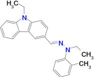 (E)-9-ethyl-3-((2-ethyl-2-(o-tolyl)hydrazono)methyl)-9H-carbazole