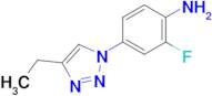 4-(4-Ethyl-1H-1,2,3-triazol-1-yl)-2-fluoroaniline