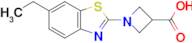 1-(6-Ethylbenzo[d]thiazol-2-yl)azetidine-3-carboxylic acid